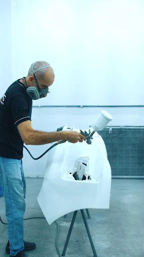 Veículo após processo de pintura automotiva